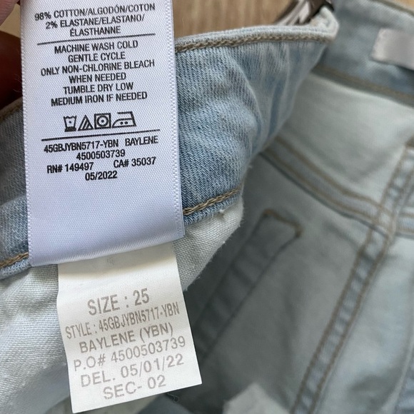 NWT Joe’s High Rise Straight Crop Baylene Size 25 - Picture 14 of 16